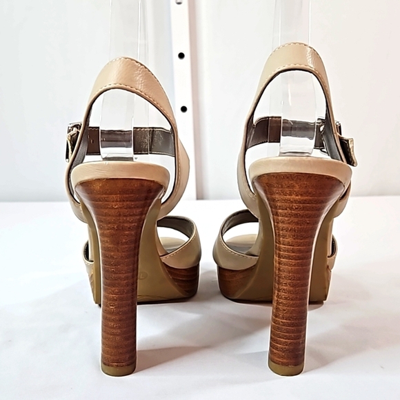 Moda Spana Taupe Leather Sandals Sz 7 - Picture 7 of 9